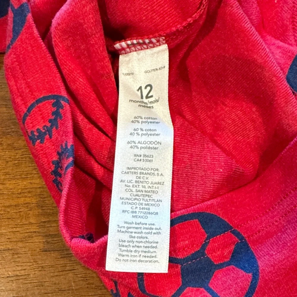 Sports Print Pajama Set, Red and Blue — Carter’s